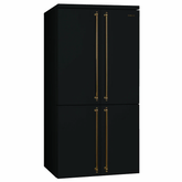 Frigorífico Americano Smeg FQ60CAO6 Gris Antracita - 572 L, No Frost, 37 dB y Diseño Colonial